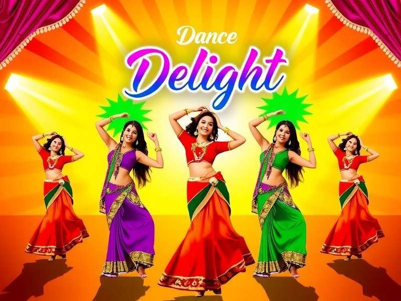 Dance Delight Bollywood game cover featuring vibrant Bollywood dancers